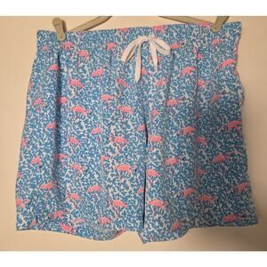 Chubbies The Domingos Are For Flamingos Print 34x5.5" Swim Shorts Sz XL